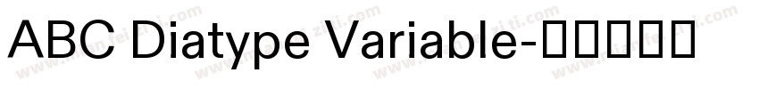ABC Diatype Variable字体转换